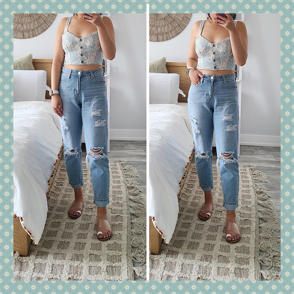 BNWT Pull & Bear Floral Cropped Tank